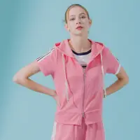 在飛比找momo購物網優惠-【YUTZUYA 優姿雅】粉色運動風兩件式套裝_上身