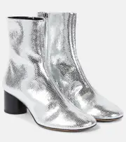 [Isabel Marant] Isabel Marant Laeden leather ankle boots UK 2 silver