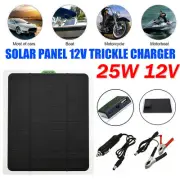 25W 12V MONO SOLAR PANEL REGULATOR TRICKLE BATTERY CHARGER RV AGM Complete Kits