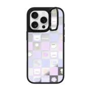 iPhone 16 Pro Mirror Ring Stand Case MagSafe Compatible mochi checkers by sleepydaze