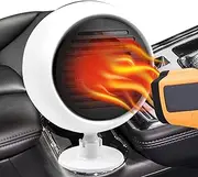 Car Interior Heater - Car Cabin Heater, Portable Car Fan | 12V 24V Car Heater Fans, Demister, Demister, 360 Degree Rotation, Fast Heating, Cooling, PTC Ceramic