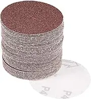 10Pcs 7 Inch Hook and Loop Sanding Disc 800 Grits Flocking Sandpaper for Random Orbit Sander Brown