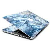 Skin Wrap for MacBook Pro 15 inch Retina Blue Gold Grey Marble Pattern Clouds