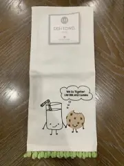 Levtex Home "We Go Together Like Milk and Cookies" Dish Towel