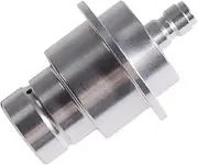 8mm CO2 Adapter Fit for Soda Stream Terra Duo Water Maker Quick Connect Adapter for the Connection of Large CO2 Storage Tanks and Soda Machine Pink CO2 Cylinder System,Direct Adapter Hose Silvery