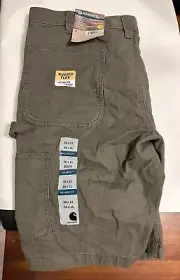Carhartt Relaxed Fit Rigby Work Dungaree Shorts 36 X 11