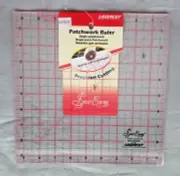 Sew Easy Lasercut Patchwork Ruler 15.5 in x 15.5 in Imperial scale 2 colour grid
