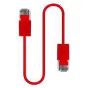 Cruxtec Universal Ultra-Thin CAT6A U/UTP Ethernet LAN Cable Cord 10m Red
