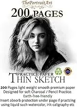 ThePortraitArt Sketch/Drawing Booklet: Earth-friendly, Ultra Smooth Texture, Ideal for practicing Charcoal and Graphite Drawings