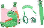 Kisangel 1 Set Lost Safety Leash Breathable Dinosaur Walking Harness for Lightweight and Skin Friendly for Supermarkets Parks and Crowded Places