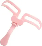 FRCOLOR Eyebrow Ruler Eyebrow Portable Folding Eyebrow Template Women Eyebrow Shaper Stencil Tool Pink