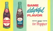 SAME DELIGHTFUL FLAVOR DR PEPPER 14" HEAVY DUTY USA MADE METAL ADVERTISING SIGN