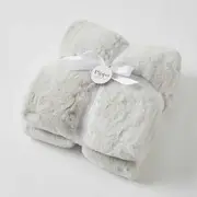 Pilbeam - Throw Rug - Grey Fur