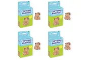 80pc Gamago Capybara Bandages First Aid Bandaid Wound Plaster 1.8x1.4in BRWN