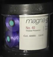 Fil-Tec Magna-Glide Delights Style L 72yd Pre-wound Bobbins Lilac 20 Per Jar NEW