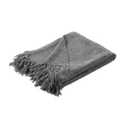 Auskin Alpaca Boucle Throw Home Sofa/Bed Decorative Blanket 145x180cm Shadow