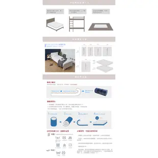 TENDAYS DS柔眠記憶床墊3尺標準單人(晨曦白 8.5cm高薄墊 現貨快速出)