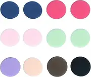 12 high-quality mini round air cushion thin suction dual-use dry and wet beauty tools lightweight foundation make-up sponge, reusable female storage filler Microfiber Powder