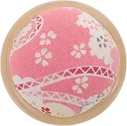 Gatuida Cute Cherry Blossom Pin Cushion Reusable Needle Holder for Sewing Embroidery Handy DIY Accessory Steady Needle Storage for Crafts and Cross Stitch