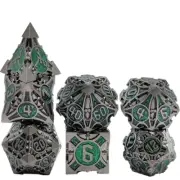 7pcs/set D&D Dice Set Metal Dice Dungeons & Dragons Game Accessories Popular A9
