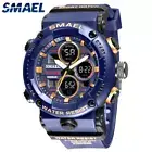SMAEL Mens Military Watch Waterproof Quartz Analog Digital Sports Wrist Watches