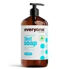 32 Fl Oz 3 in 1 Soap Shampoo Body Wash Unscented Natural Plant Based Lotion