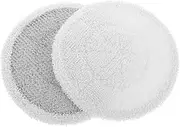 WESIEVYA 2pcs Steam Mop Cloth Cotton Pads Mop Wagner Steam Cleaner Joymop Pads Shark Shark Floor Symphony Carpet Bonnets Neat Floor Buffer Machine Cotton White