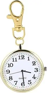 [Holibanna] Nightlight Pocket Hanging Watch Luminous Keychain Watch Fob for Dad Leader Friends