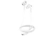 Hoco M101 Pro Crystal Type C/USB C Wired Handsfree Earphone with MIC - White