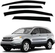 Side Window Deflectors, Compatible with Honda CRV 2007-2011 Sun Rain Guards Protector Weathershield Weather Shields Door Visor