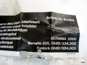 Bernette 300/00 Series Blind Stitch Attachment 501 923 04 New