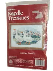 Strutting Geese Stitchery Kit 00721 Needle Treasures 7 X 5 inch New