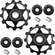 [SING F LTD] 2PCS 13T Jockey Wheel Pulley Wheel Derailleur Pulley Compatible with Shimano Compatible with SRAM 8 9 10 11 12-Speed Derailleurs