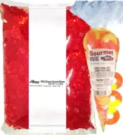 Red Gummi Bears Wild Cherry 5lb And Peach Rings Gummy Gourmet Kruise® Bag 10oz