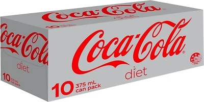 Brand New Coca-Cola Diet Soft Drink Multipack Cans 10 x 375mL (Pack Of 2) AU