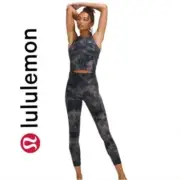 Lululemon Diamond Dye Lunar Rock Tank + Align Crop 23" Leggings - 6/8, BNWTs