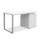 Artiss Computer Desk Drawer Cabinet Home Office Study Table White 140CM