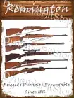 Remington Rifle Guns Rustic Tin Sign Australian made