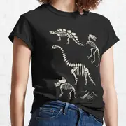 Dinosaur Fossils in Black Classic Shirt