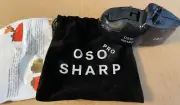 OSO Sharp pro knife and scissor sharpener suction cup slot for sharpening BLACK