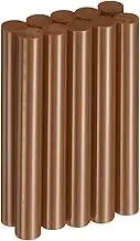 uxcell 10pcs Hot Glue Sticks 0.43" Dia x 3.94" Long EVA Mini Hot Melt Adhesive Glue Stick for Hot Melt Gun Wood Plastic Glass Flowers Fabrics Foam, Brown