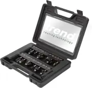 Trend SET/SS8X1/4TC 12-Piece Starter Router Cutter Set, Black/White