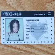 Shuhua Official ID Card (G)I-dle 6th Mini Album I Feel Genuine Kpop