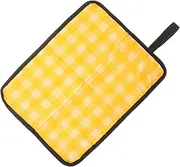 VANZACK Folding Cushion Outdoor Tent Rug Foldable Foam Sit Mat Covers Insulated Beach Mats Picnic Camp Mattress Basket Inflatable Stools Cot Pillows Cushions Blankets Oxford Cloth Yellow