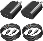 USB C Fast Charger Compatible with Samsung, (2-Pack) 25W USB C Charger with C Cables 2m, YESDEX 25W Fast Adapter PPS Wall Plug Compatible with Samsung Ultra S24/S23/S22,Galaxy A54,Note20,Galaxy Watch