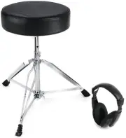 Alesis Drum Essentials Bundle - Throne and Headphones (2-pack) Bundle
