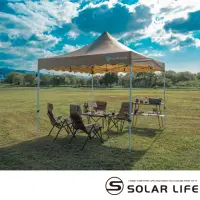 在飛比找momo購物網優惠-【索樂生活】Solar Life 頂級客廳帳 永久保修 速搭