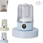 Smart Laundry Cup, Travel-Friendly Wireless Underwear Mini Washer, 1L/33.8 Fl Oz Capacity Portable Rechargeable Mini Washing Machine for Underwear, Small Laundry Machine Ideal for Home Travel (Blue)