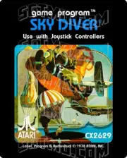 Atari 2600 Replacement Label - Sky Diver