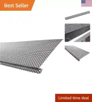 Durable Lock-In Gutter Guard - Effective Debris Protection - 25 Count Black